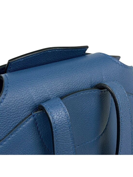 Hermes Sac a Dos Gray Backpack Leather Blue Agat main image 12
